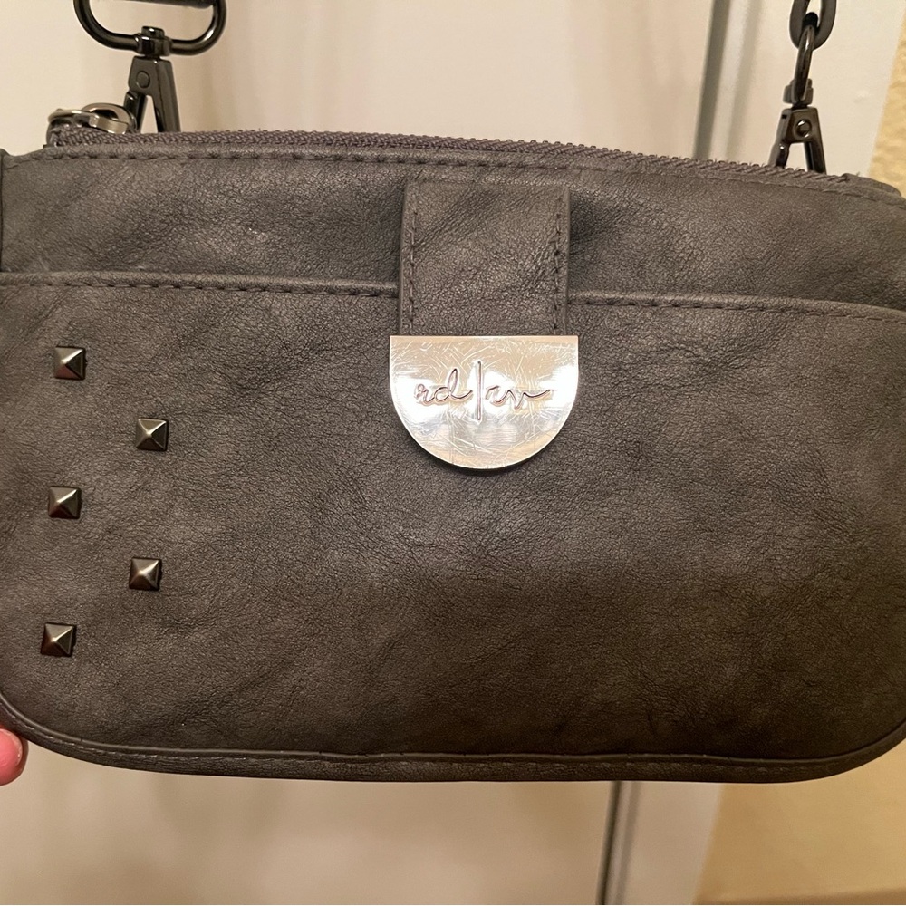 Rad Rev Gray Studded Wristlet
